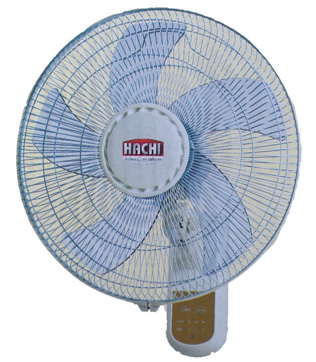 Wall Fan 16" Inch With Remote Hachi 5 Blade