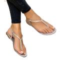 Ethereon Flip Flops Sandals Strappy Rhinestone Flip Toe Sandals. 