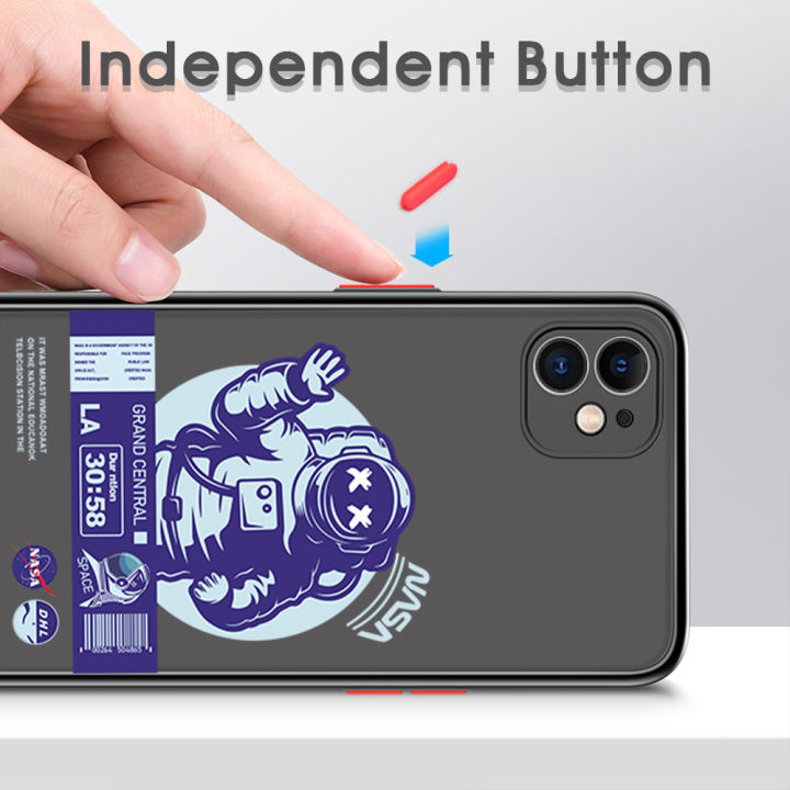 UCUC%20for%20OnePlus%207T%20Case%20Impression%20Astronaut%20Frosted%20Transparent%20Hard%20Cover%20Shockproof%20Phone%20Protect%20Case%20-%20Image%206