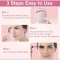 Heated Eyelashes Curler USB Rechargeable Electric Eyelash Curlers with 2 Level Temp,Quick Heating & Long-Lasting Curling Effect. 