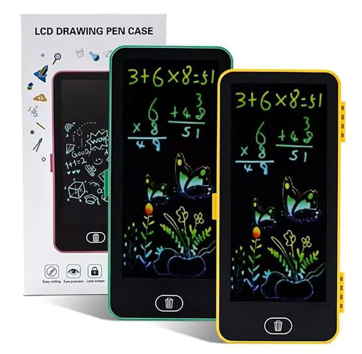 LCD Drawing Board Smart Board Writing Board Pencil Box Color Drawing LCD Drawing Pencil Case Panel For Kids Kids Drawing