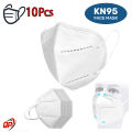 KN95 Face Mask, 10 Pack Cup Protective Masks, Filter Efficiency≥95%, 5 Layers Filter Safety Mask. 