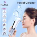 HEGRUS Electric Bubble Blackhead Remover Small Vacuum Suction Acne Extractor Pores Deeply Cleaning USB Rechargeable Water Cycle Pore Acne Pimple Removal Facial Cleaning Tool with 6 Tips. 