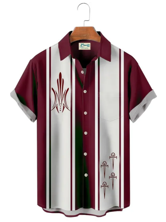 Foreign%20Trade%20Men's%20Lapel3dStriped%20Printed%20Shirt%20Men's%20Shirt%20AmazonebayForeign%20Trade%20Cross-Border%20Shirt%20-%20Image%203