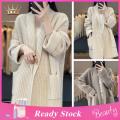 Long Sleeve Sweater Coat Cozy Stylish Women's Fall Winter Cardigan Sweater with Pockets Warm Soft Plus Size Perfect for Southeast Asian Fashionistas Women Cardigan Sweater. 