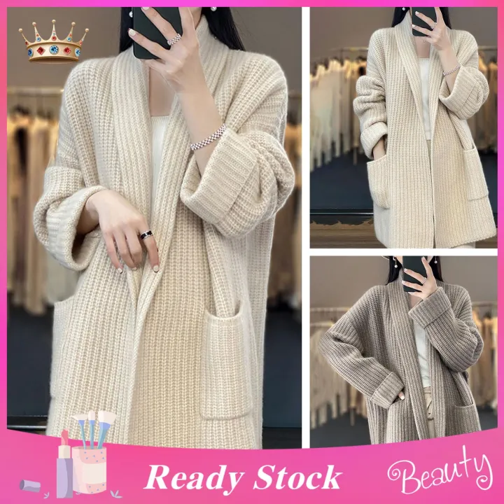 Long%20Sleeve%20Sweater%20Coat%20Cozy%20Stylish%20Women's%20Fall%20Winter%20Cardigan%20Sweater%20with%20Pockets%20Warm%20Soft%20Plus%20Size%20Perfect%20for%20Southeast%20Asian%20Fashionistas%20Women%20Cardigan%20Sweater%20-%20Image%202
