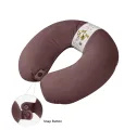 3Q Comfort Velvet U-Shaped Neck Pillow for Travel - Soft, Adjustable Neck Support Cushion for Car, Flight, Home - New. 