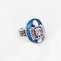 Vampire Diaries Ring Anillos Salvatore Damon Reborn Daylight Ring Aneis Stefan Family Vintage Fashion Punk Blue Enamel For Men. 