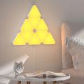 LED Triangular Quantum Lamp RGB Wall Lamp Smart Pickup Rhythm Background Light For Bedroom Bedside Night Light Office Decoration. 