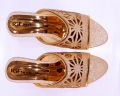 Golden Sandlale Laser Heels  Gold - 1513. 