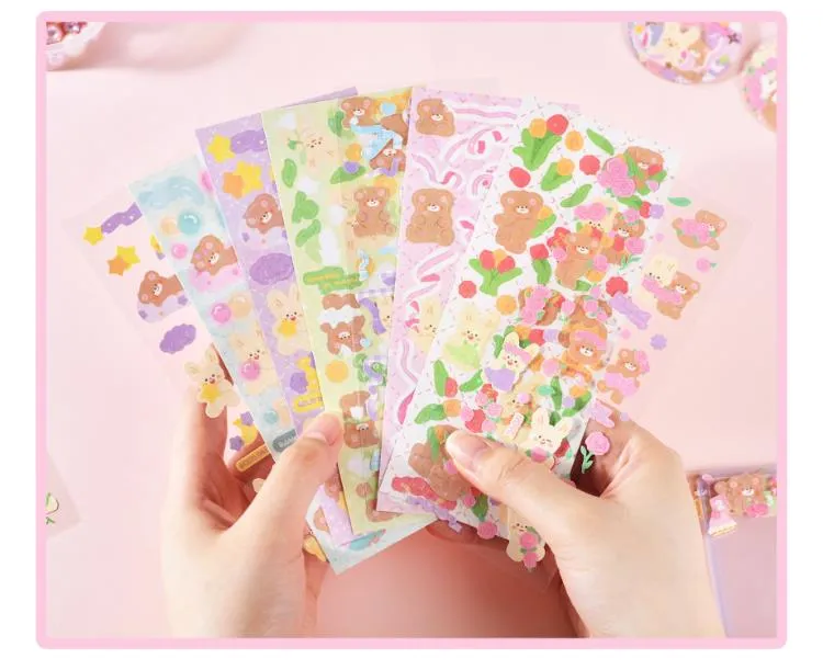 Stickers Aesthetic 1200Pcs Korean Stickers For Photocards Deco Stickers ...
