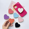 Glossy Color Phnom Penh Love Heart Foldable Grip Tok Elastic Phone Holder Support Finger Ring Talk Socket. 