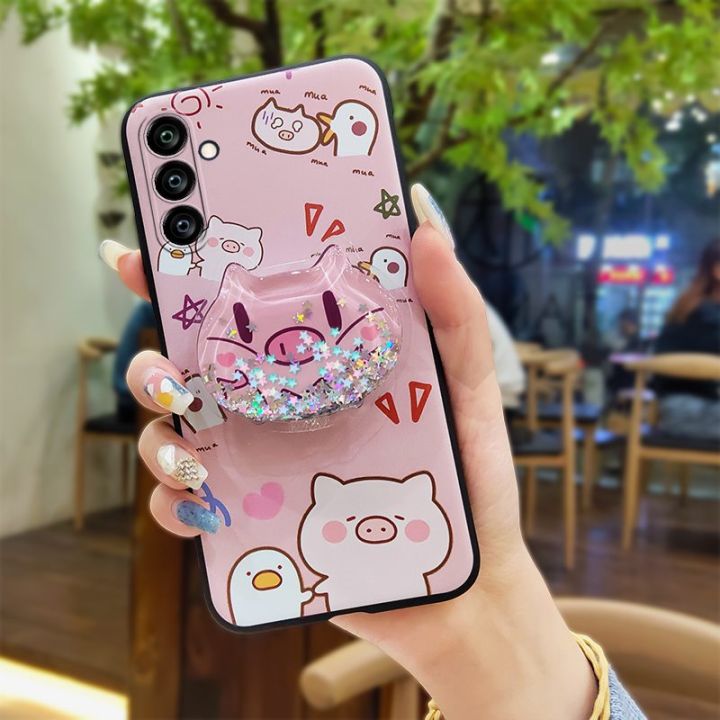 Fashion%20Design%20Soft%20Case%20Phone%20Case%20For%20Samsung%20Galaxy%20S23FE/SM-S7110%20Simplicity%20cute%20TPU%20Glitter%20Kickstand%20Cartoon%20-%20Image%2010