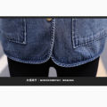 Denim Vest for Women Spring Summer Autumn 2024 New Vest Short Western Style All-Matching Slimming outside Wear Trendy Thin Vest. 