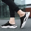 【ZIME】Korean men's shoes half slippers sandals men's beach shoes new fashion shoes men. 