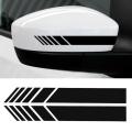 2pcs Car Auto Rear View Side Mirror Body Stripe Vinyl Sticker Decal. 