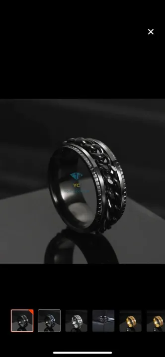 New%20Chain%20Ring%20for%20men's%20pack%20of%202%20Fine%20Quality%20attractive%7C%7CnLooking%20Black%20Challa/Ring%20by%20MJA%20Creations%20-%20Image%204