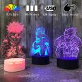 Anime Naruto Hatake Kakashi Konoha 3D LED Night Light 7 Colors Nightlight Home Kids Children Bedroom Decor Desk Lamp X Gifts. 