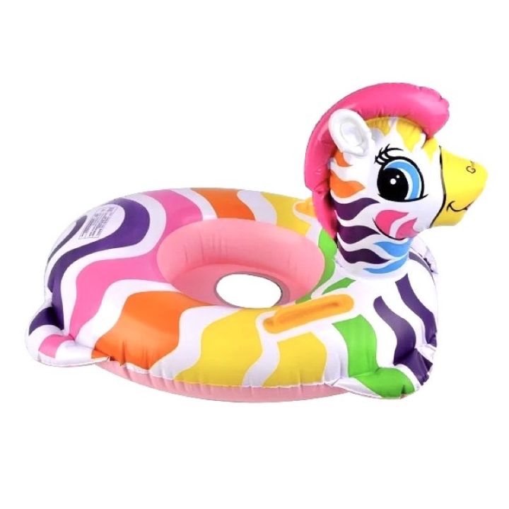 Zebra Inflatable Pool Swimming Ring Floating Baby Kids Seat Boat | Daraz.lk