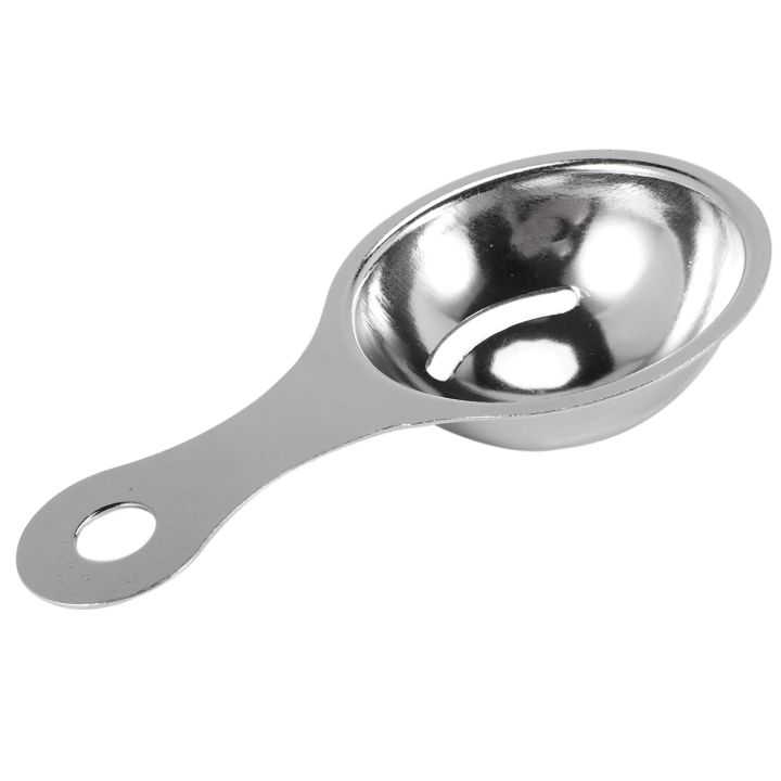 Separator of egg yolk in stainless steel Separator White Egg Sieve Device Mini kitchen utensils (13 x 7 x 2.8 cm)