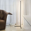 LED corner floor lamp warm white with black without flicker. 