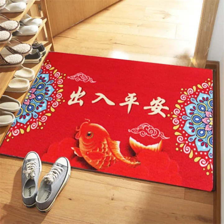 Thick%20washable%20Bedroom%20Spring%20Festival%20Anti-slip%20Chinese%20Carpet%20Porch%20Mat%20Rug%20Door%20-%20Image%207