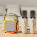 Portable Bluetooth K12 Dual Microphone Karaoke Speaker/K12 Karaoke System with 5.3 PA Speaker and 1 Wireless Mic, Perfect for Home Use, Family Gatherings, and Children’s Singing Fun. 