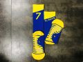 Soccer team youth Professional Children Football National Socks Messi Ronaldo Soccer Sock Kids Above Knee Long Breathable Sock. 