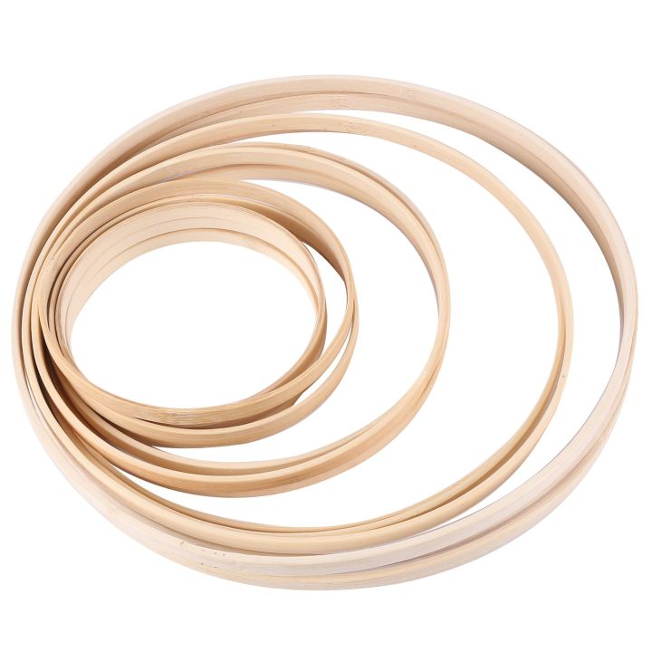 Wooden Rings,Bamboo Floral Hoops Wreath Rings Macrame Hoop Rings for DIY Wedding Christmas Wreath,Dream Catcher Crafts