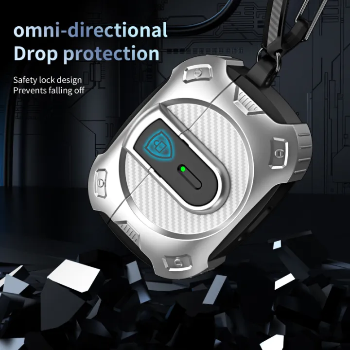 Lereach%20For%20AirPods%201%20_%202%20Cover%20Case%20Grai%20Carbon%20Brazing%20Armor%20TPU+PC%20Cover%20Resistant%20Shockproof%20Full%20Body%20Protector%20Case%20-%20Image%204