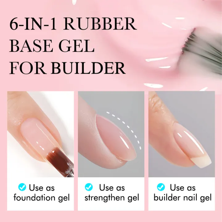 CHUNSHU%206%20IN%201%20Extension%20Gel%2015ML%20Builder%20Nail%20Gel%20In%20A%20Bottle%20Semi%20Permanent%20Rubber%20Base%20Coat%20Self-leveling%20UV%20Construction%20Gel%20-%20Image%202