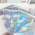 10Pcs Holographic Rainbow Flat Foil Mailing Envelope Resealable Smell Proof Bags Self Adhesive Bags for Courier Storage Gift Package TAOPA. 