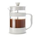French Press Coffee Maker 12 Oz, White Coffee Presses Tea Makers with Borosilicate Glass Cold and Hot Brew Coffee. 