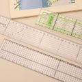 IMZAY 1PCS Acrylic Patchwork Aligned Ruler Transparent Student Drawing Ruler Office Measuring Supplies Tailor Sewing Tools. 