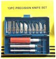 13 PCS PRECISION KNIFE SET. 