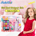 HelloKimi Children's Makeup Set Girl Real Makeup Palette Washable Cosmetics Kit Little Girls Make Up Toy Non Toxic Cosmetics Play Set Beauty Toy 12 Colors Eyeshadow Palette for Children Gifts. 