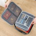 Document Storage bag   Travel Document Organizer, Document Safe Waterproof, File Organizer Bags for Men for Work, Multi-Layer Large Storage Space and Password Lock, Important Document Storage Bag. 