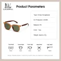 LouisWill Sunglasses Unisex Fashion Sunglasses UV400 Sun Protection Sunglasses Anti Glare Sunglasses HD Lens Eyes Protection Eyewear Wood Grain Sun Glasses. 