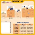 Cartoon Kuromis Pattern Soft Throw Light Weight Flannel Suitable for Living room/Bedroom Warm Blanket. 
