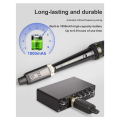 Wireless Microphone System XLR Mic Converter Adapter UHF Automatic Transmitter Setup for Condenser Dynamic Mic Metal. 