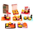 Dollhouse Mini Simulation Burger French Fries Full Home Bucket Scene Model Bo11. 