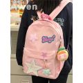 Milky Yellow Girl Cute Schoolbag XINGX ins  Backpack College Student Soft Girl Japanese Backpack College Style Lightweight. 