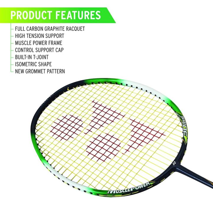 Muscle%20Power%2033%20Light%20Authentic%20Badminton%20Racket%20High%20Tention%2030LBS%20-%20Image%203