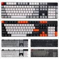108Pcs/Set PBT Color Key Cap Keycaps Mechanical Keyboard. 