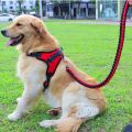 Dog Pet Harness Collar Adjustable and Soft Chest Belt with Leash. 