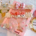 3Pcs Baby Headbands For Girls Lace Flower Princess Elastic Kids Girl Hairband Headband Bows Infant Turban Baby Hair Accessories. 