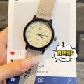 【Best-sellers】High-end Simple American Style Watch for Men and Retro Small Niche Couple for Middle and High School Students with Cloth Bag. 