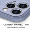 【ThinkWay】Original Liquid Silicone Luxury Case For iPhone 13 12 11 Pro Max XR X S 7 8 Plus SE Mini Square Shockproof Soft Candy Slim Cover. 