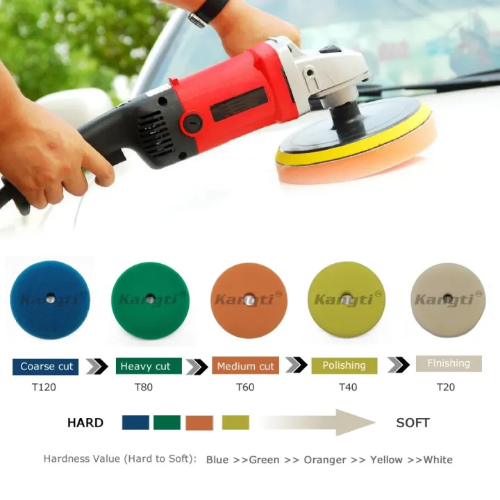 %E3%80%90green%20x%202pcs%206%20Inch%20Backer%E3%80%91%205Pcs/Set%205/6%20Inch%20DA/RO%20Polishing%20Pad%20Buffing%20Sponge%20smooth%20Auto%20Car%20for%20Car%20Polisher%20Buffer%20-%20Image%203