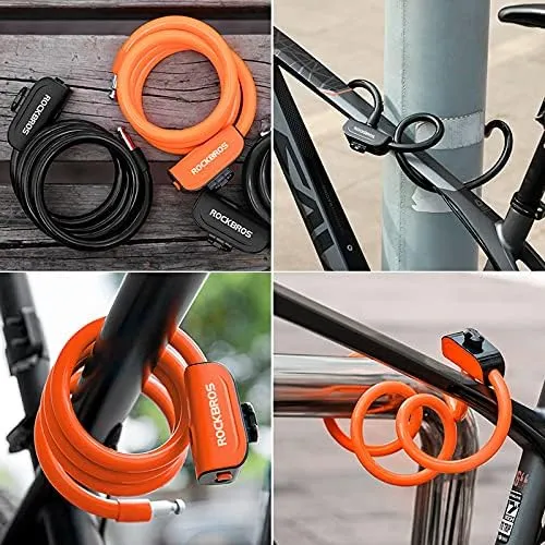 ROCKBROS%20Bike%20Lock%20Cable%204%20Feet%20Bicycle%20Cable%20Lock%20with%20Mounting%20Bracket%202%20Secure%20Keys%201/2%20Inch%20Diameter%20-%20Image%203